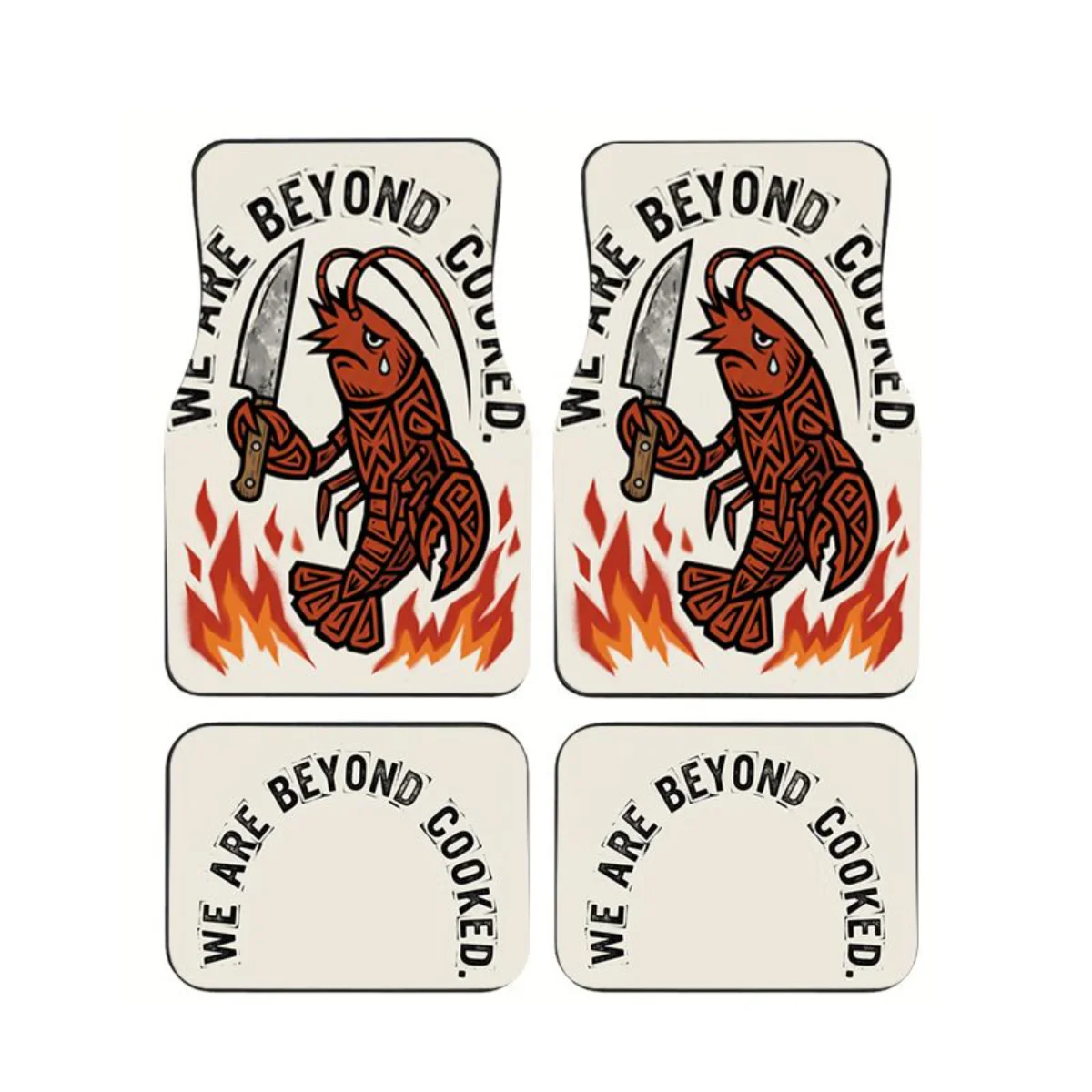 4Pcs Tribal Lobster With Knife Print Car Floor Mats Vintage Tattoo Style Auto Foot Carpet Set Interior Accessories For Sedan SUV
4Pcs Tribal Lobster With Knife Print Car Floor Mats Vintage Tattoo Style Auto Foot Carpet Set Interior Accessories For Sedan SUV