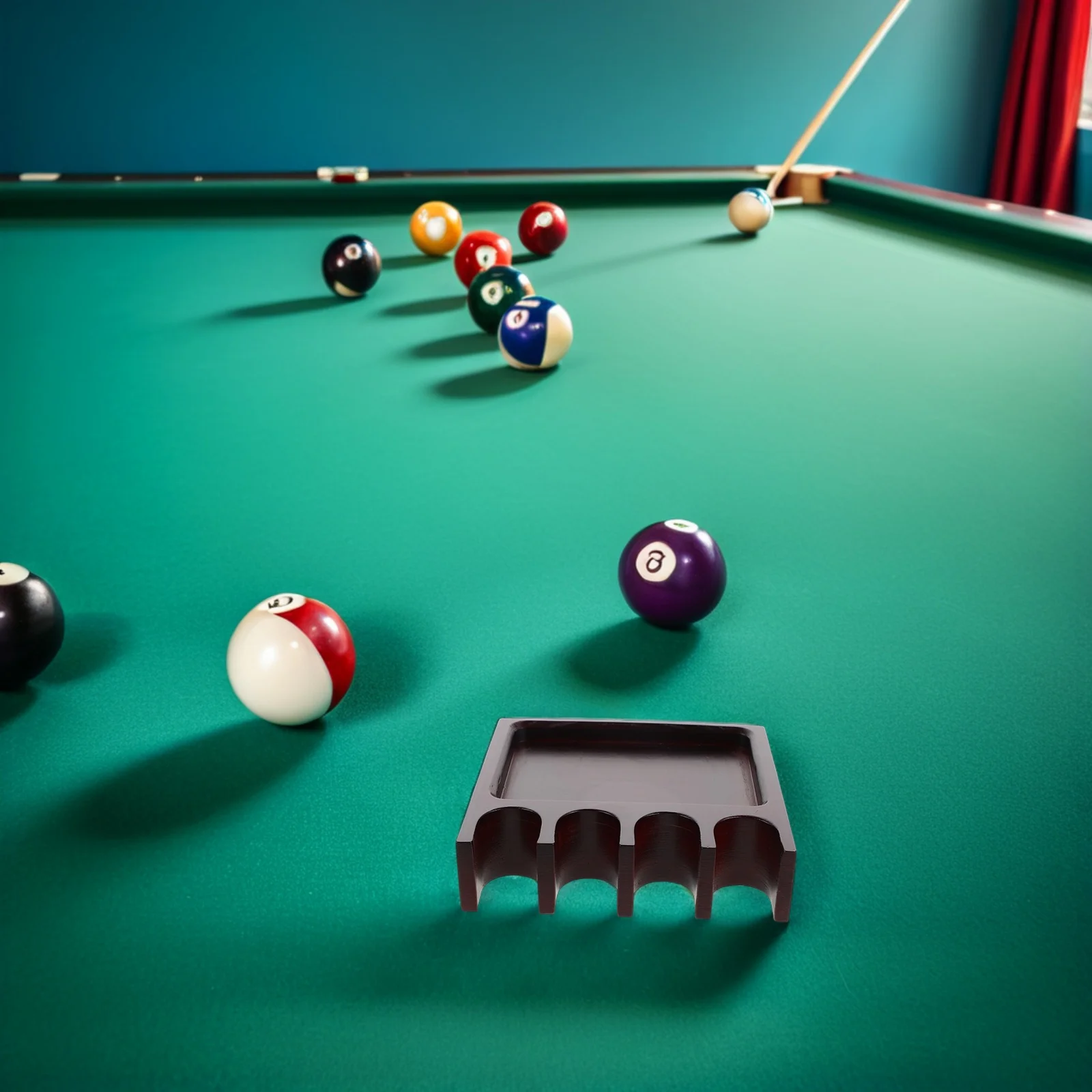 4-Hole Pool Cue Organizer Non-Slip Weighted Solid Wood Tabletop Rack Bar Billiard Stick Holder Pool Cue Wall Rack
4-Hole Pool Cue Organizer Non-Slip Weighted Solid Wood Tabletop Rack Bar Billiard Stick Holder Pool Cue Wall Rack