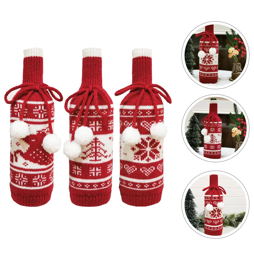3 Pcs Bottle Cover Red Reusable Decorative Christmas Supplies Christmas Bottle Cover Bar Tools Party Supplies
3 Pcs Bottle Cover Red Reusable Decorative Christmas Supplies Christmas Bottle Cover Bar Tools Party Supplies
