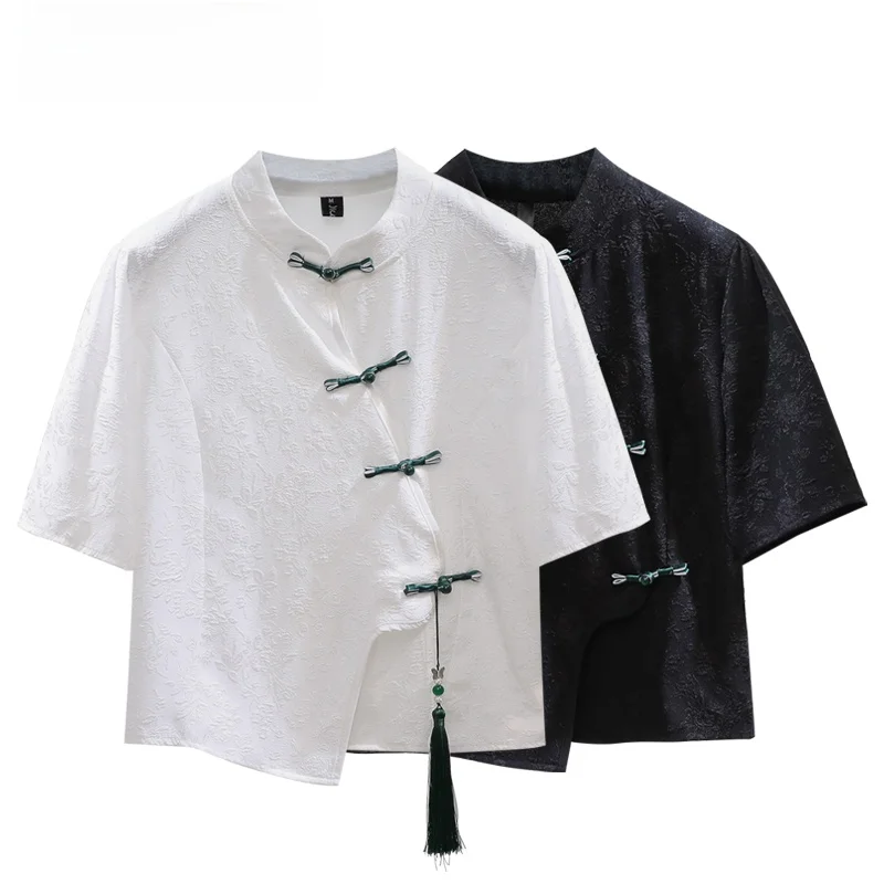 Loose Short Sleeve T-Shirt Women plus Size New Chinese Style Summer Slimming Top Trendy Casual Comfortable Inner Wear for plu...
Loose Short Sleeve T-Shirt Women plus Size New Chinese Style Summer Slimming Top Trendy Casual Comfortable Inner Wear for plu...