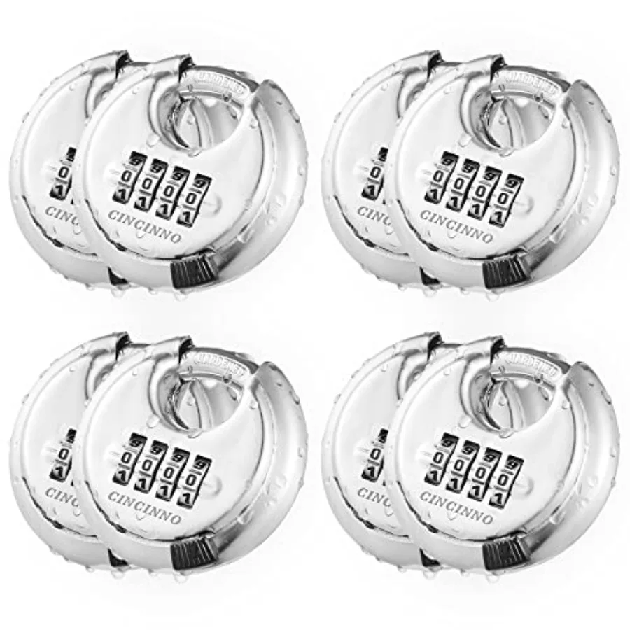 4 Digit Combination Lock, Combination Disc Padlock with Hardened Steel Shackle Combo Padlock for Sheds, Locker, Storage Unit, G
4 Digit Combination Lock, Combination Disc Padlock with Hardened Steel Shackle Combo Padlock for Sheds, Locker, Storage Unit, G