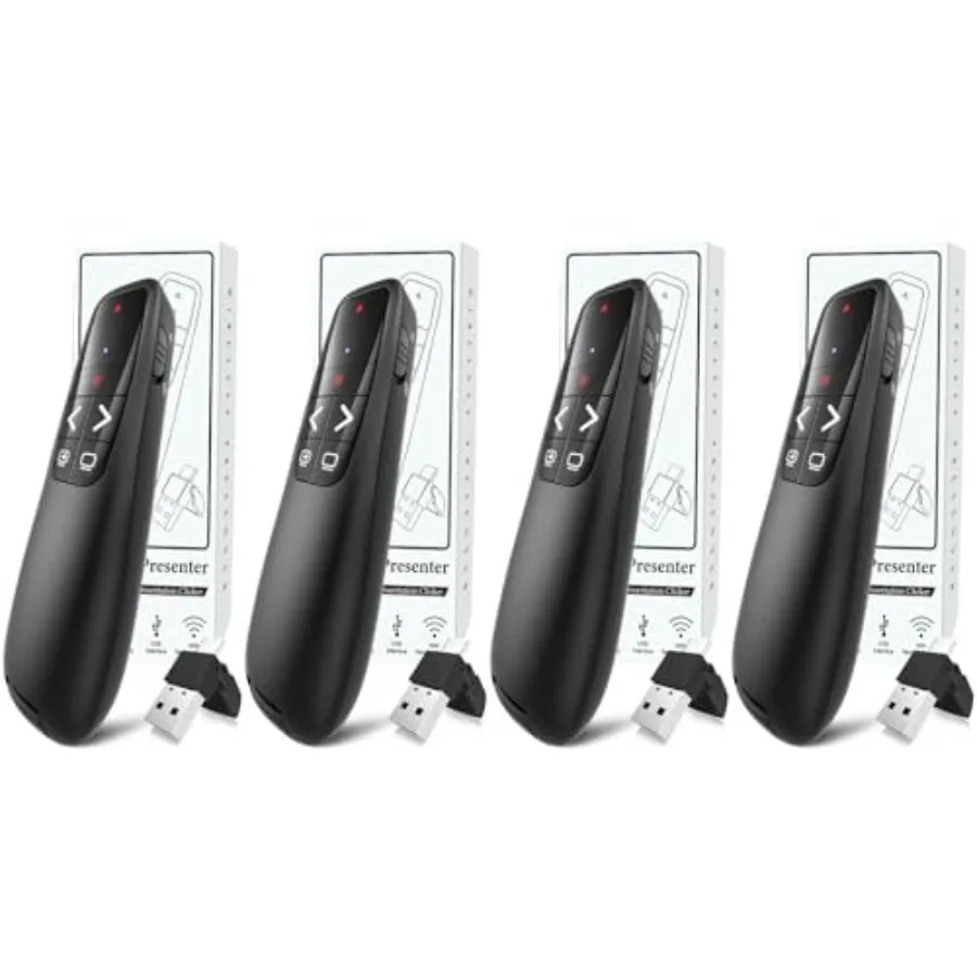 Wireless Presentation Clicker PowerPoint Presenter Remote: Clicker with Laser Pointer Long Range PPT Control -Power Point Googl
Wireless Presentation Clicker PowerPoint Presenter Remote: Clicker with Laser Pointer Long Range PPT Control -Power Point Googl