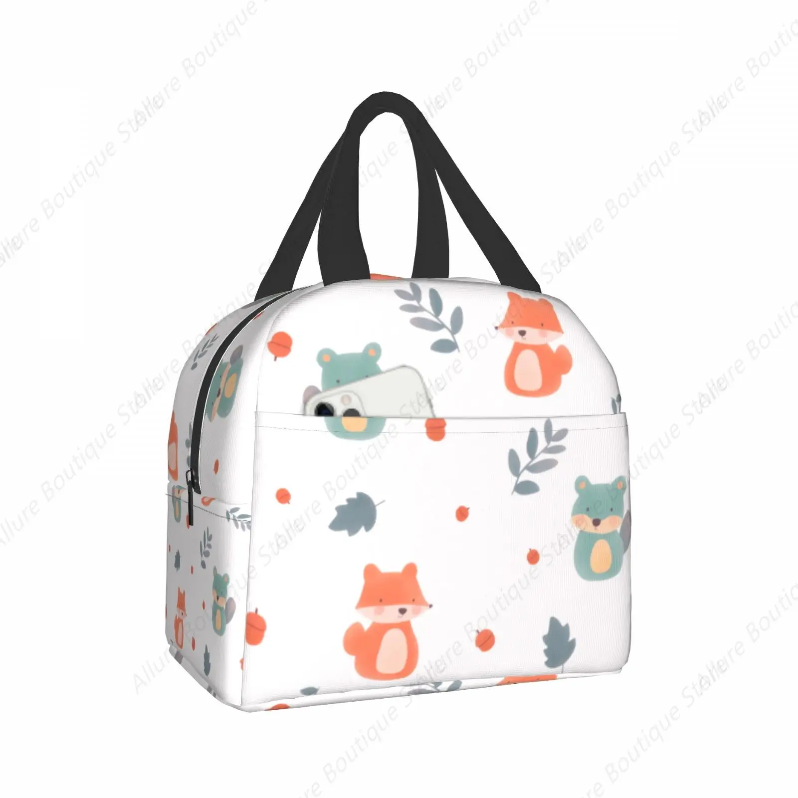 The squirrel and the little fox Lunch Bag Waterproof Insulated Canvas Cooler Bag Thermal Cold Food Picnic Travel Tote for Women
The squirrel and the little fox Lunch Bag Waterproof Insulated Canvas Cooler Bag Thermal Cold Food Picnic Travel Tote for Women