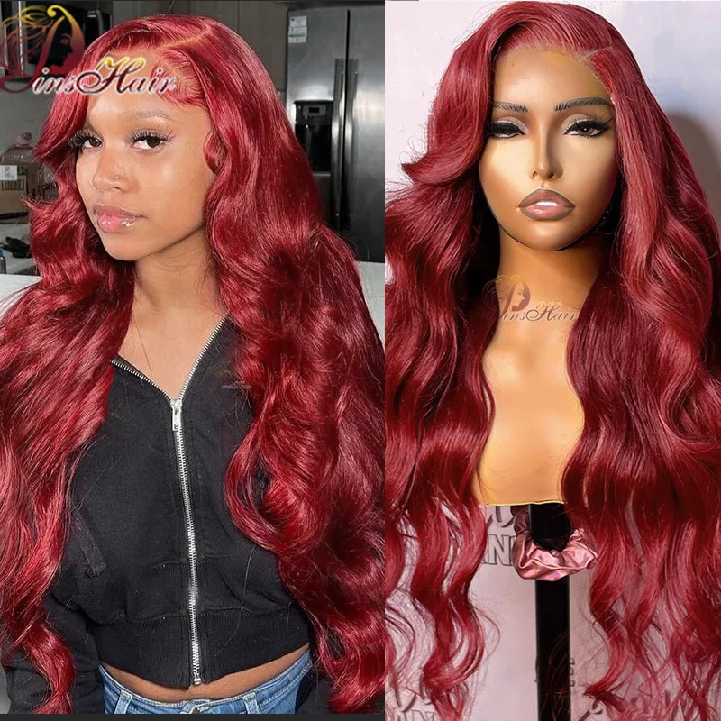 99J Lace Front Human Hair Wig PrePlucked Burgundy Body Wave Remy Human Hair 13X6 Lace Front Wig Lace Closure Wig For Women 180%
99J Lace Front Human Hair Wig PrePlucked Burgundy Body Wave Remy Human Hair 13X6 Lace Front Wig Lace Closure Wig For Women 180%