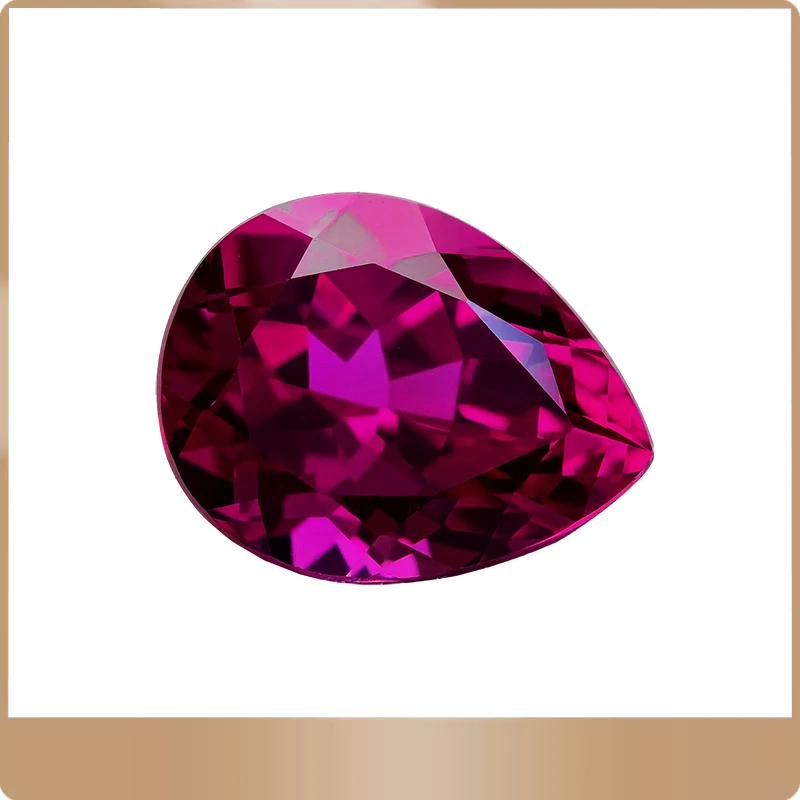 Lab Grown Ruby Pear Shape Rubellite Color VVS1 Gemstone Charms for Diy Jewelry Making Materials Selectable AGL Certificate
Lab Grown Ruby Pear Shape Rubellite Color VVS1 Gemstone Charms for Diy Jewelry Making Materials Selectable AGL Certificate
