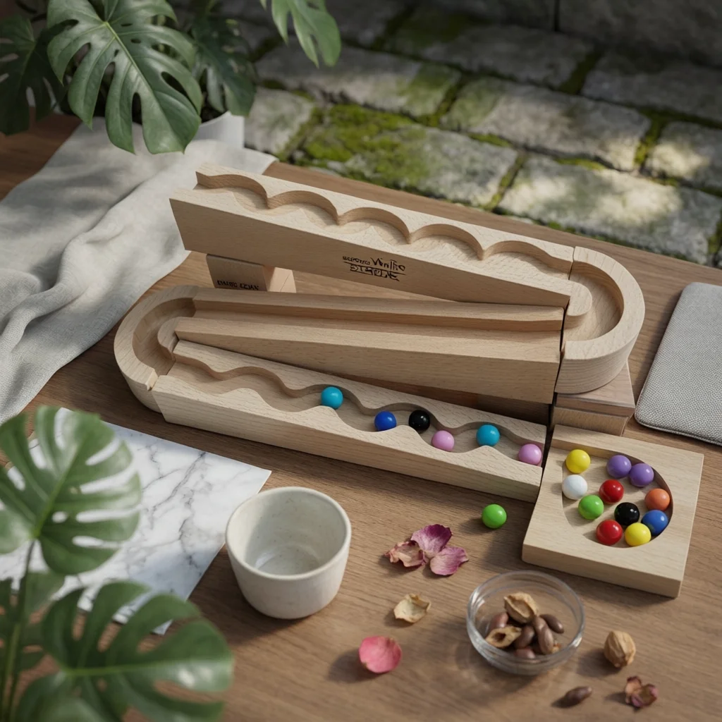 Wooden Ball Track with Blocks Stacking Ball-Track Building Toy Wooden Marble Run with Balls Smooth Marble Maze Long-Lasting
Wooden Ball Track with Blocks Stacking Ball-Track Building Toy Wooden Marble Run with Balls Smooth Marble Maze Long-Lasting