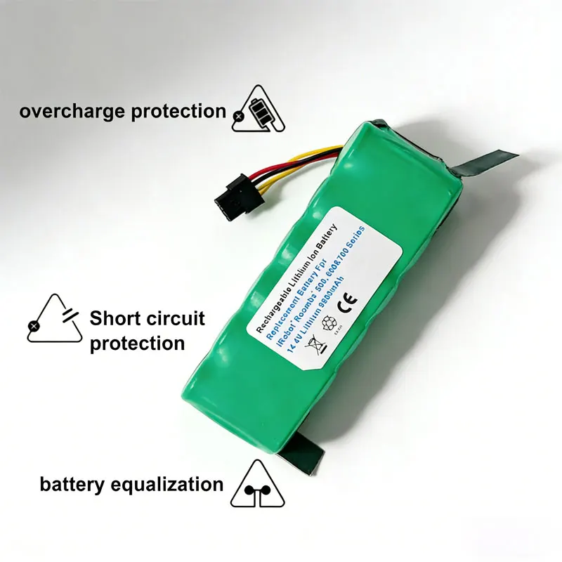 For iRobot Roomba500 14.4V 6000mAh Upgrade Lithium Ion Battery for Roomba 500 600 700 800 890 880 870 860 790 780 Series
For iRobot Roomba500 14.4V 6000mAh Upgrade Lithium Ion Battery for Roomba 500 600 700 800 890 880 870 860 790 780 Series