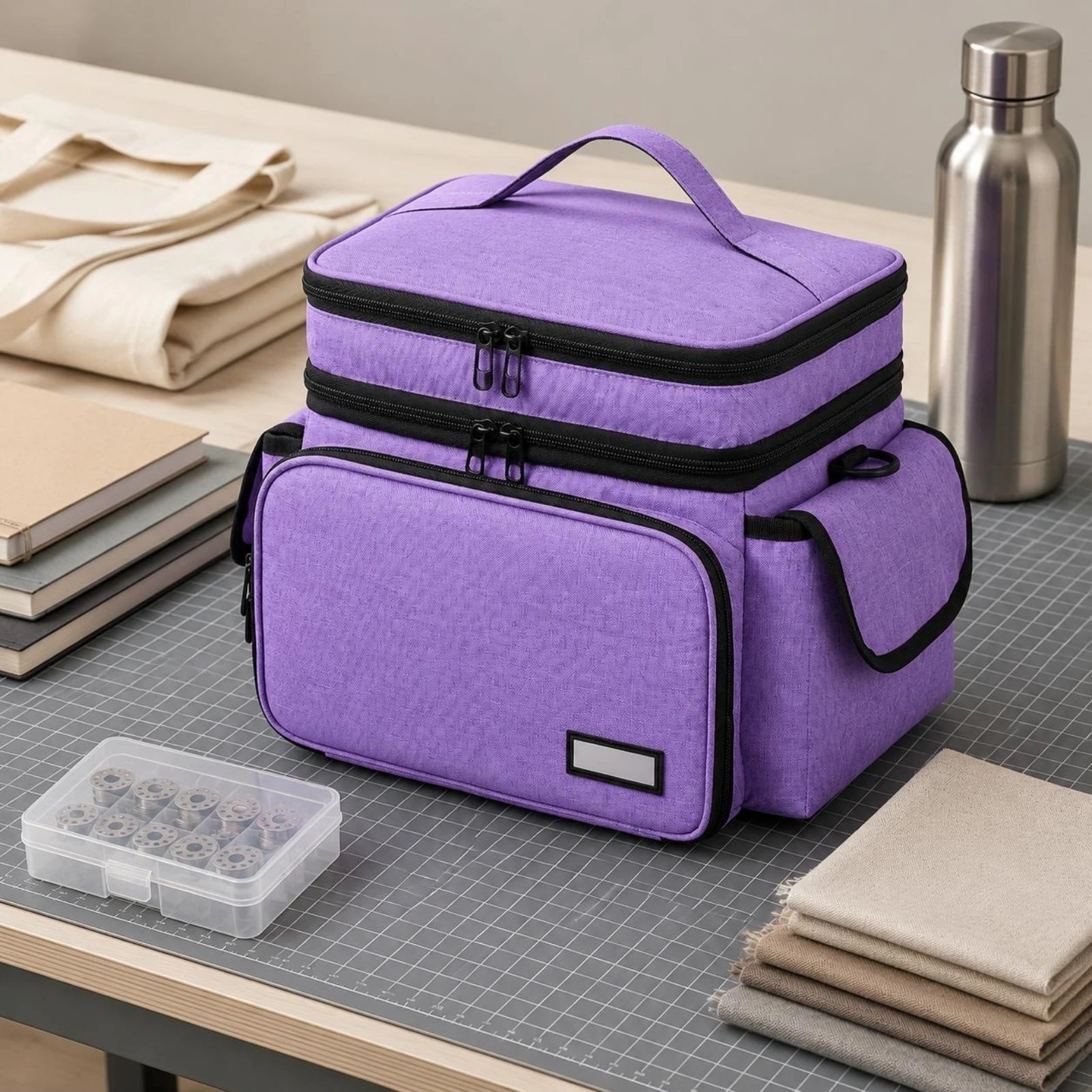 Rectangular Sewing Craft Bag Tear-Resistant Padded Sewing Storage Bag Large Capacity Long-Lasting
Rectangular Sewing Craft Bag Tear-Resistant Padded Sewing Storage Bag Large Capacity Long-Lasting