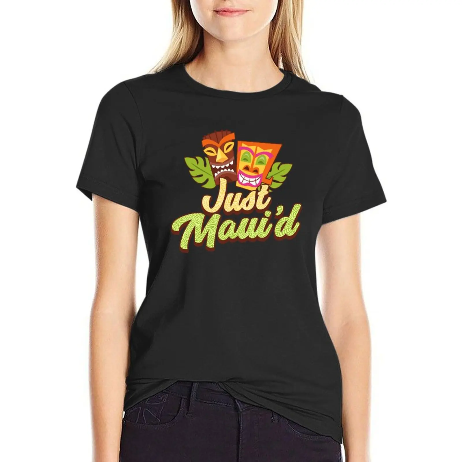 Just Maui'd - Tiki Destination Wedding - Maui Hawaii Honeymoon T-Shirt plus sizes Woman clothing
Just Maui'd - Tiki Destination Wedding - Maui Hawaii Honeymoon T-Shirt plus sizes Woman clothing