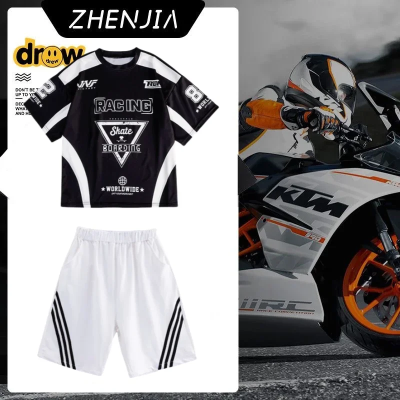 2025 Summer Adult Male and Female Couples Hip-hop Printed Short-sleeved Pants Shorts Two-piece Set Children's Same Style
2025 Summer Adult Male and Female Couples Hip-hop Printed Short-sleeved Pants Shorts Two-piece Set Children's Same Style