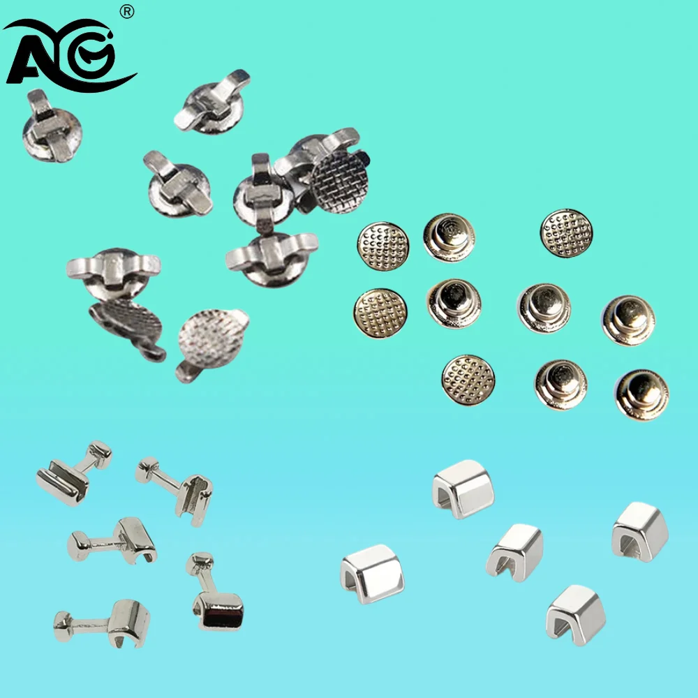 AG 100pcs/10Pack Dental Orthodontic Lingual Button Bottom Bondable Metal Tongue Side Buckle Dental Orthodontic Crimpable Hooks
AG 100pcs/10Pack Dental Orthodontic Lingual Button Bottom Bondable Metal Tongue Side Buckle Dental Orthodontic Crimpable Hooks