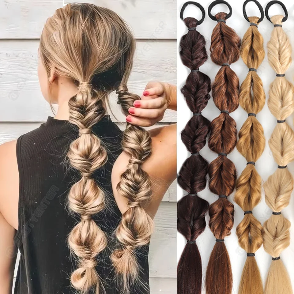 Black Synthetic Bubble Twist Ponytail High Elastic Wig for Women Natural Side Lantern Braid Hairpiece with Elastic Band
Black Synthetic Bubble Twist Ponytail High Elastic Wig for Women Natural Side Lantern Braid Hairpiece with Elastic Band