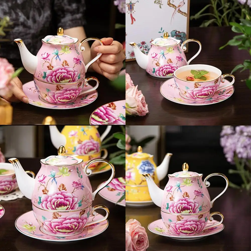 Винтажный фарфоровый чайный сервиз из костяного фарфора с цветочным принтом для одного, одинарный чайник и чашка, идеальный подарок для женщин
Винтажный фарфоровый чайный сервиз из костяного фарфора с цветочным принтом для одного, одинарный чайник и чашка, идеальный подарок для женщин