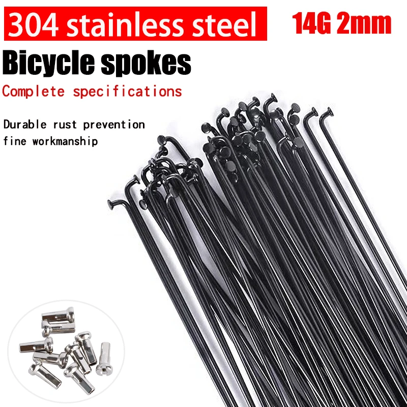 36pcs High Strength Mountain / Road Bike 14G Stainless steel spokes 170mm-300mm Bicycle Steel Spokes
36pcs High Strength Mountain / Road Bike 14G Stainless steel spokes 170mm-300mm Bicycle Steel Spokes