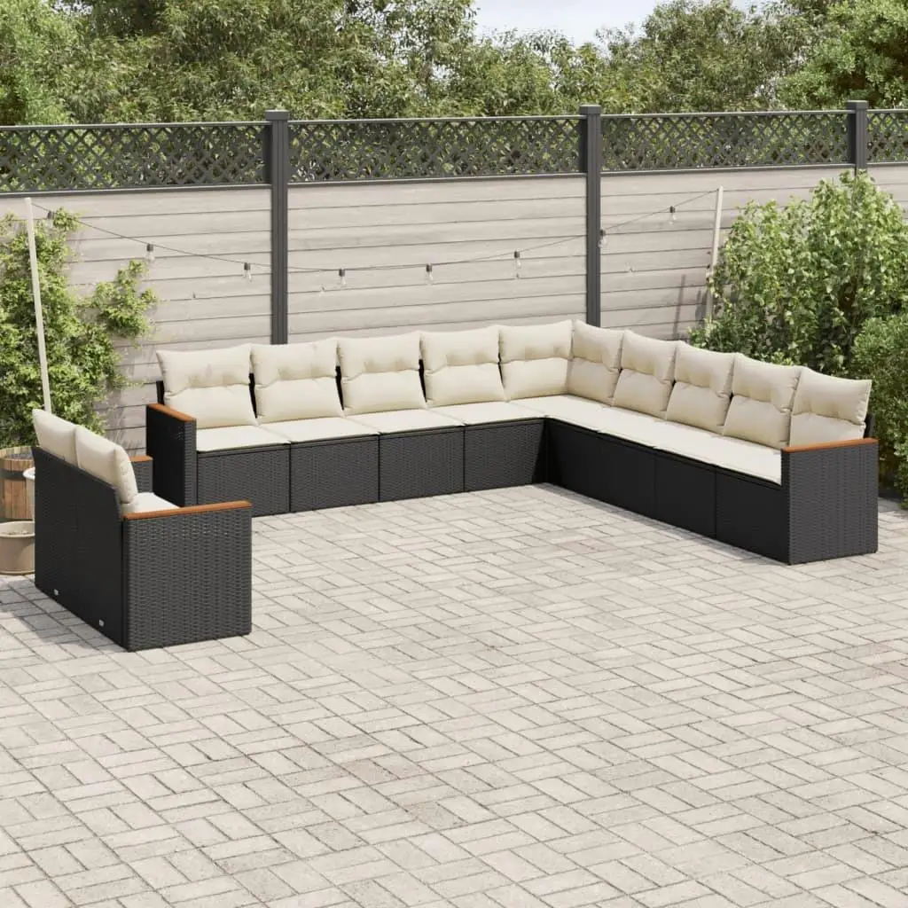 Comfortable Black and Cream Outdoor Sofa Set Modern Patio Furniture Stylish Seating for Balcony and Yard 
Comfortable Black and Cream Outdoor Sofa Set Modern Patio Furniture Stylish Seating for Balcony and Yard