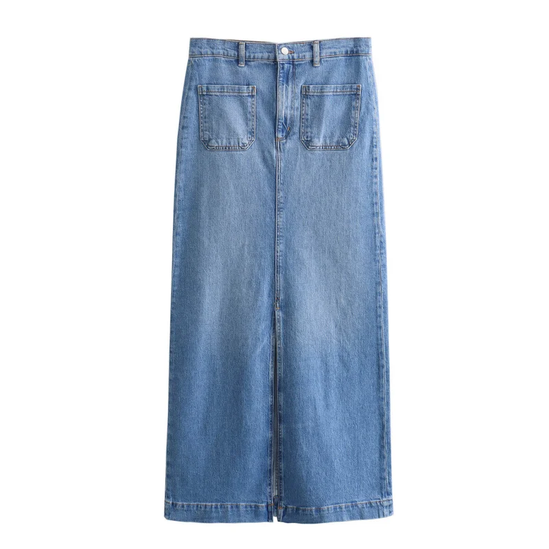 New Hot-Selling Spring New Elegant Casual Pocket Decor High-Waisted Straight Midi Skirt
New Hot-Selling Spring New Elegant Casual Pocket Decor High-Waisted Straight Midi Skirt