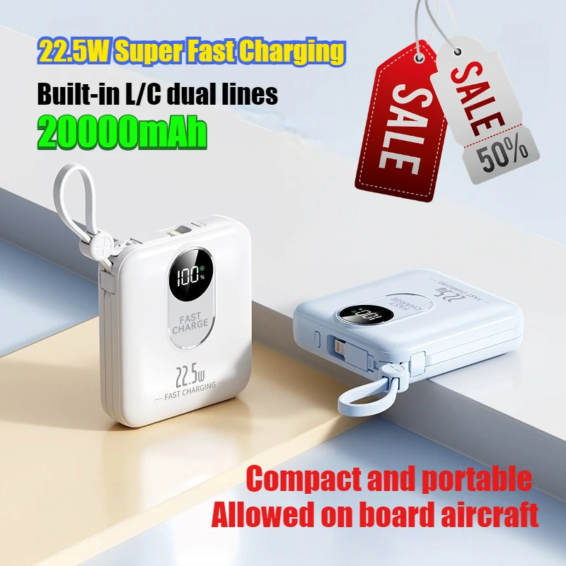 22.5W 20000mAh 3C Certified Power Bank High-Capacity Fast Charging Portable Charger
22.5W 20000mAh 3C Certified Power Bank High-Capacity Fast Charging Portable Charger