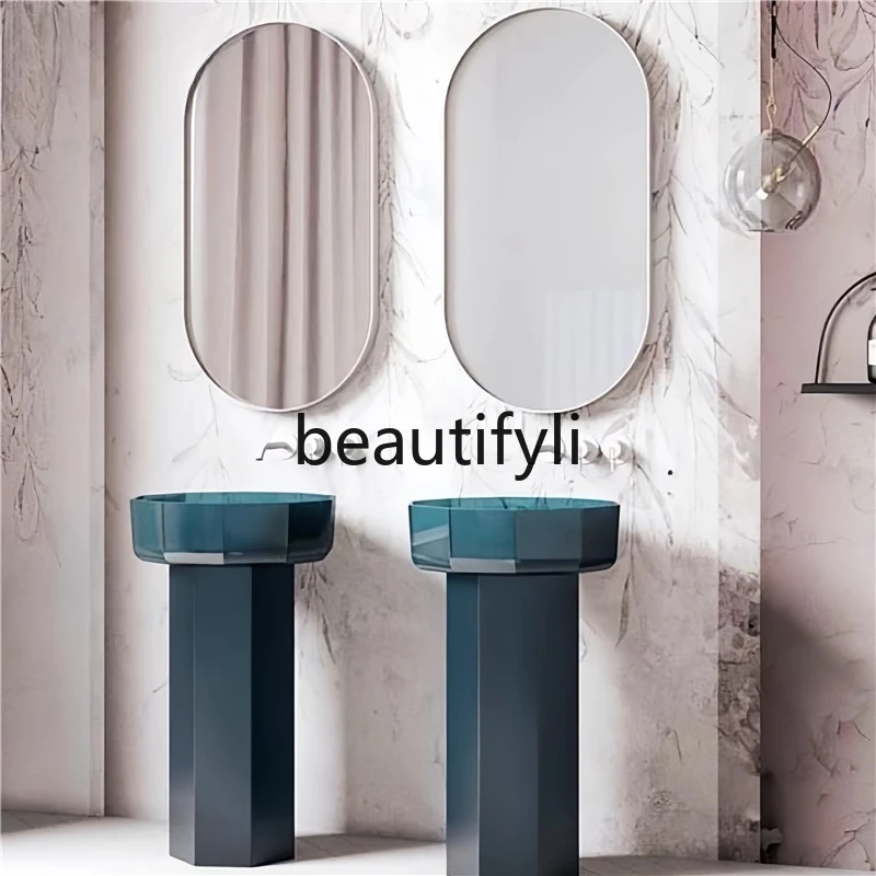 New minimalist integrated floor-standing wash basin and wash basin hotel column type
New minimalist integrated floor-standing wash basin and wash basin hotel column type