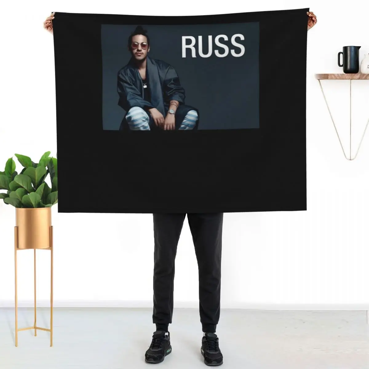 RUSS Throw Blanket Soft Bedroom Blanket for Night Sleeping
RUSS Throw Blanket Soft Bedroom Blanket for Night Sleeping