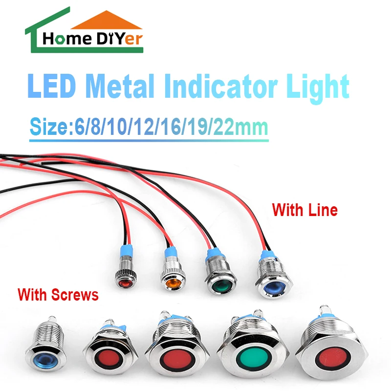 Индикаторная панельная сигнальная лампа 6-22 мм, светодиодная, с подсветкой, 12В 24В 110В 220В, красная, желтая, синяя, зеленая, белая
Индикаторная панельная сигнальная лампа 6-22 мм, светодиодная, с подсветкой, 12В 24В 110В 220В, красная, желтая, синяя, зеленая, белая