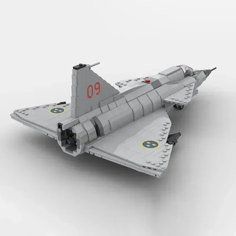 Moc Building Bricks Military Model 1: 35 JA AJ-37 Viggen Fighter Technology Modular Blocks Gift Christmas Toys DIY Sets Assembly
Moc Building Bricks Military Model 1: 35 JA AJ-37 Viggen Fighter Technology Modular Blocks Gift Christmas Toys DIY Sets Assembly