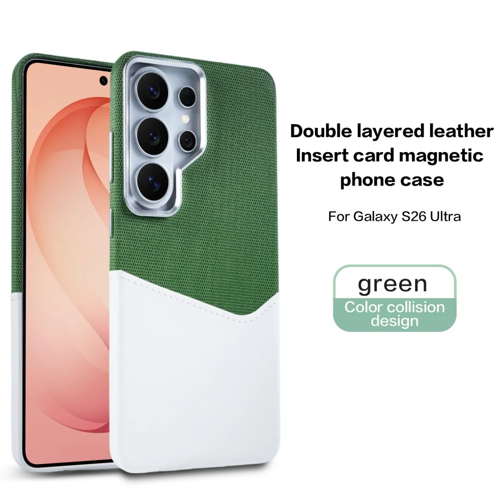 Linen Leather for MagSafe Card Slot Holder Phone Case For Samsung S25 S26 S24 Ultra Magnetic Wireless Charging Shockproof Cap
Linen Leather for MagSafe Card Slot Holder Phone Case For Samsung S25 S26 S24 Ultra Magnetic Wireless Charging Shockproof Cap