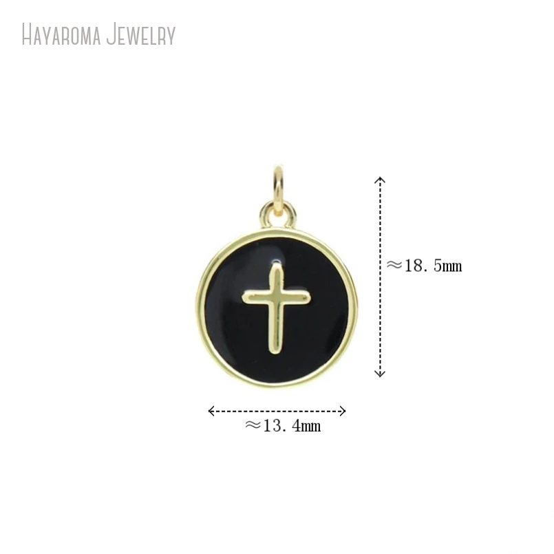 5Pcs Black Pendant Wholesale Christian Copper Round Coin Shape Circle Cross Crisscross Enamel Metal Charms
5Pcs Black Pendant Wholesale Christian Copper Round Coin Shape Circle Cross Crisscross Enamel Metal Charms