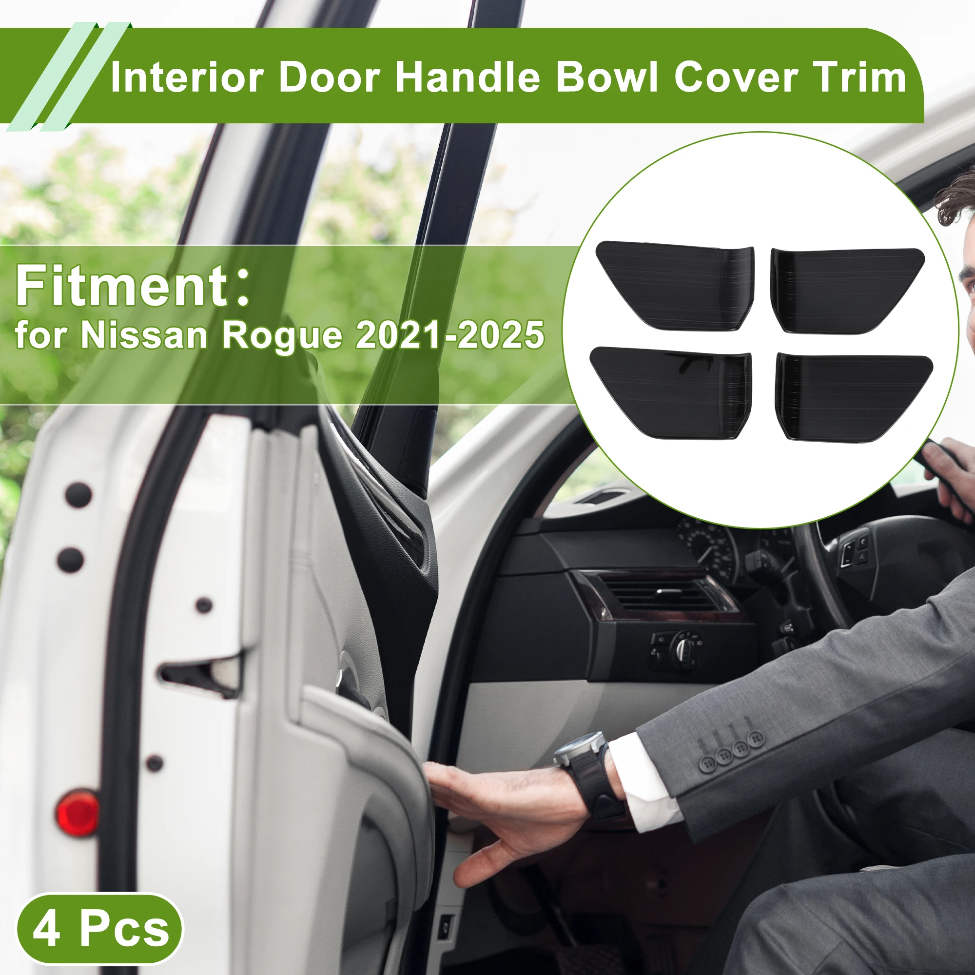 Накладка чаши внутренней дверной ручки UXCELL для Nissan Rogue 2021-2025, черная
Накладка чаши внутренней дверной ручки UXCELL для Nissan Rogue 2021-2025, черная