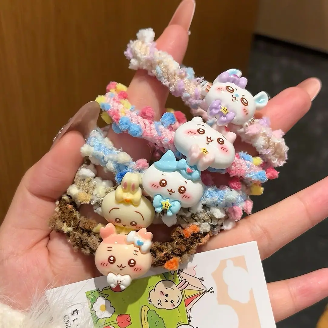 Chiikawa Usagi Hachiware Hair Ties Kawaii Cartoon Elastic Hair Bands Cute Resin Doll Head Scrunchies Hair Accessories for Girls
Chiikawa Usagi Hachiware Hair Ties Kawaii Cartoon Elastic Hair Bands Cute Resin Doll Head Scrunchies Hair Accessories for Girls