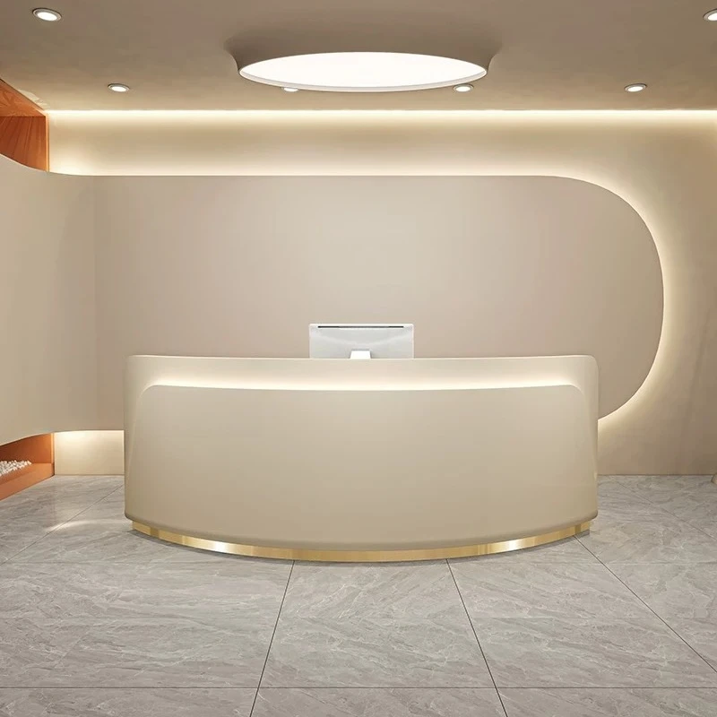 Modern Beauty Reception Desks Unique Unique Minimalist Aesthetic Reception Desks Curved Simple Mostrador Commercial Furniture
Modern Beauty Reception Desks Unique Unique Minimalist Aesthetic Reception Desks Curved Simple Mostrador Commercial Furniture