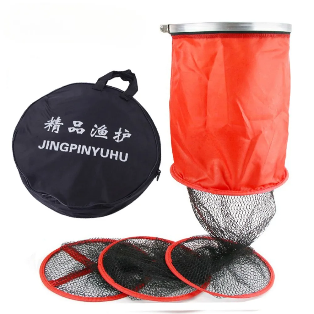 3-layer Folding Circular Nylon Net Metal Frame Crab Fishing Net Fish Shrimp Mino Fishing Gear Accessories
3-layer Folding Circular Nylon Net Metal Frame Crab Fishing Net Fish Shrimp Mino Fishing Gear Accessories