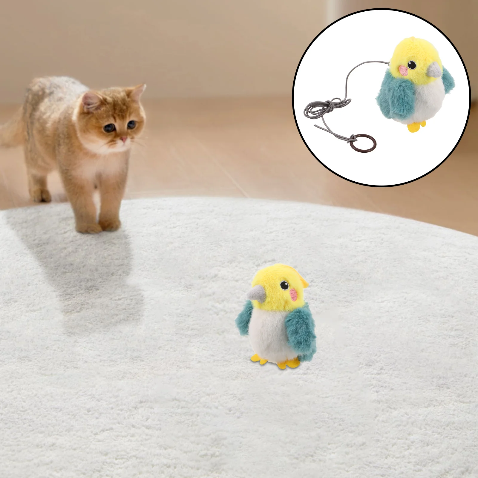Electric Interactive Chirping Bird Cat Indoor Simulation Pet Catnip Activated Realistic Flying Sound Cat Play Entertainment
Electric Interactive Chirping Bird Cat Indoor Simulation Pet Catnip Activated Realistic Flying Sound Cat Play Entertainment
