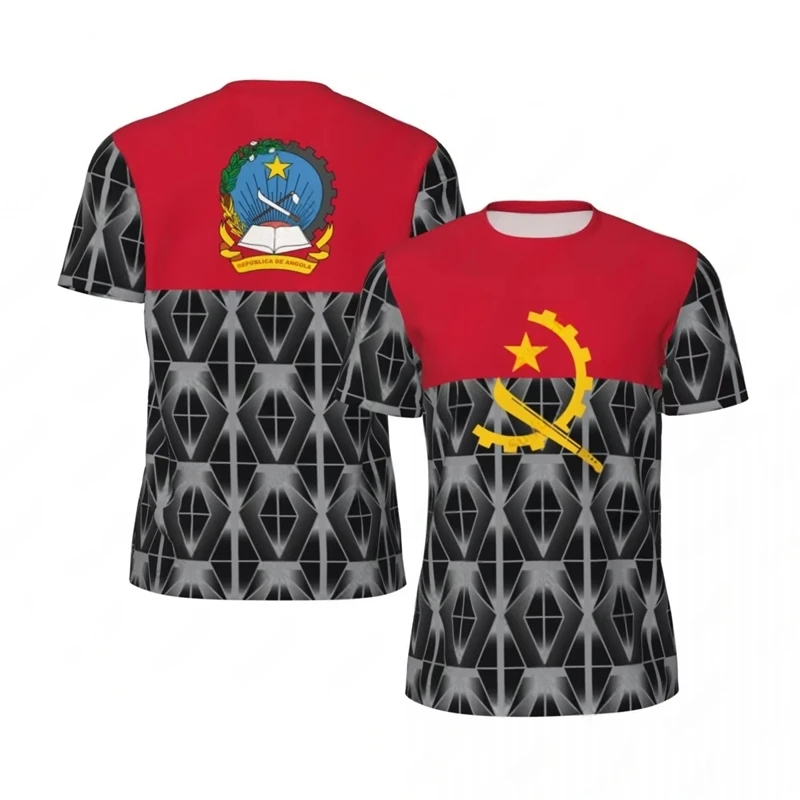 Fashion Angola Flag Graphic Football T Shirts For Men Summer Trend National Emblem 3D Printed T-shirts Casual Oversized Tees
Fashion Angola Flag Graphic Football T Shirts For Men Summer Trend National Emblem 3D Printed T-shirts Casual Oversized Tees