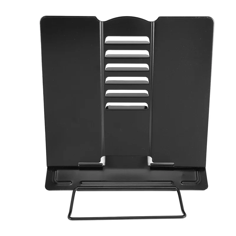 Desk Book Stand Metal Reading Rest Book Holder Angle Adjustable Stand Document Holder Portable Sturdy Lightweight(Black)-B51B
Desk Book Stand Metal Reading Rest Book Holder Angle Adjustable Stand Document Holder Portable Sturdy Lightweight(Black)-B51B