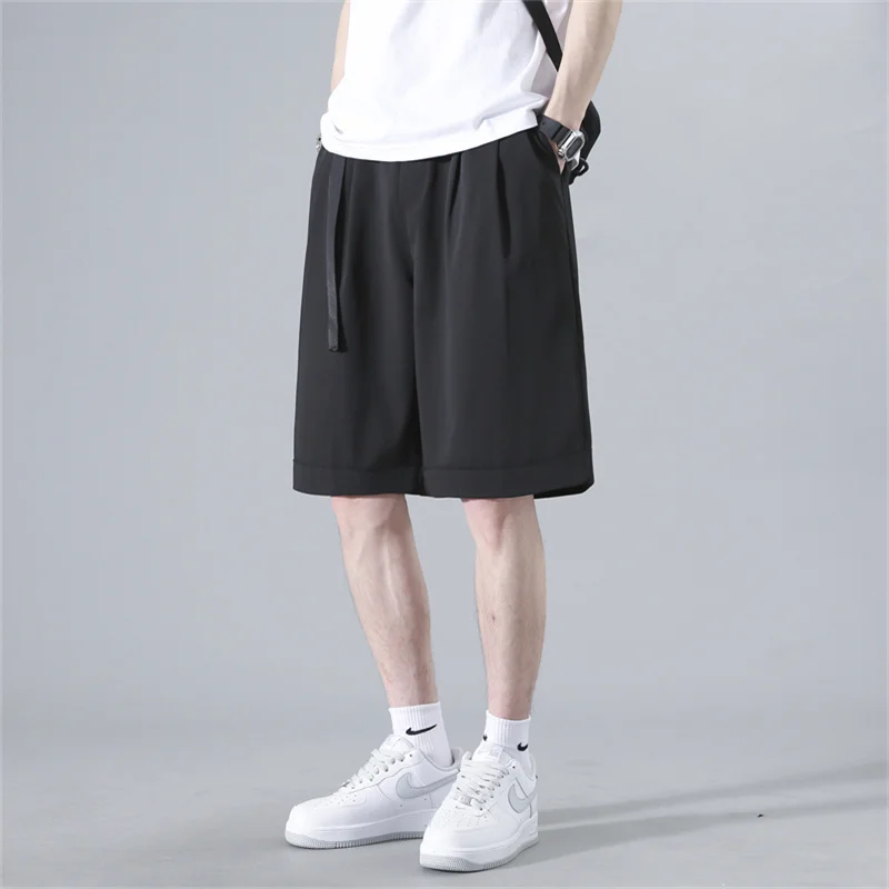 Мужские шорты из ледяного шелка: повседневные, свободного кроя, летние, длиной до колена, для молодежи, из смесового полиэстера и спандекса
Мужские шорты из ледяного шелка: повседневные, свободного кроя, летние, длиной до колена, для молодежи, из смесового полиэстера и спандекса