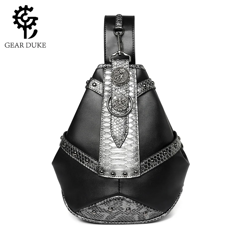 European and American punk snake pattern splicing women's shoulder bag crossbody bag large capacity chest bag
European and American punk snake pattern splicing women's shoulder bag crossbody bag large capacity chest bag