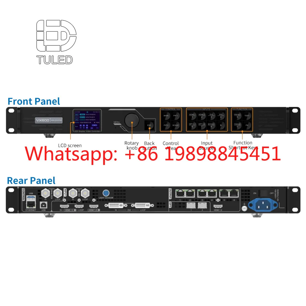 Novastar VX600 All‑in‑One LED Controller,6 Ethernet Ports 3.9M Pixels,HD Video Processor for LED Screens
Novastar VX600 All‑in‑One LED Controller,6 Ethernet Ports 3.9M Pixels,HD Video Processor for LED Screens