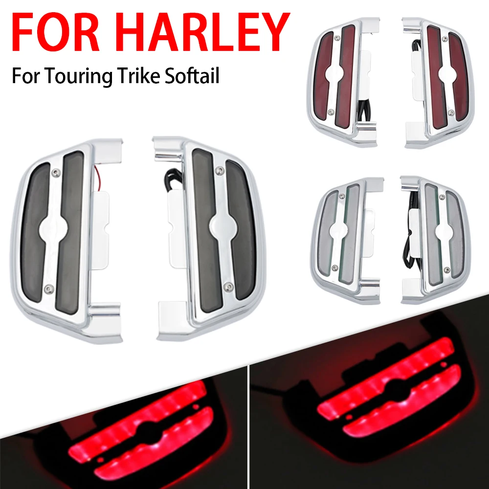 Fit For Harley Touring Trike Softail Motorcycle Rear Footboard LED Cover Chrome Passenger Foot Peg LED Accent Light Covers Parts
Fit For Harley Touring Trike Softail Motorcycle Rear Footboard LED Cover Chrome Passenger Foot Peg LED Accent Light Covers Parts