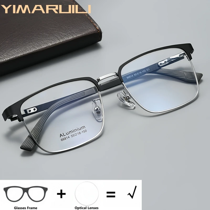 YIMARUILI Men's Retro Square Blue Light Blocking UV400 Myopia Hyperopia Progressive Multifocal Optical Prescription Eyeglasses
YIMARUILI Men's Retro Square Blue Light Blocking UV400 Myopia Hyperopia Progressive Multifocal Optical Prescription Eyeglasses