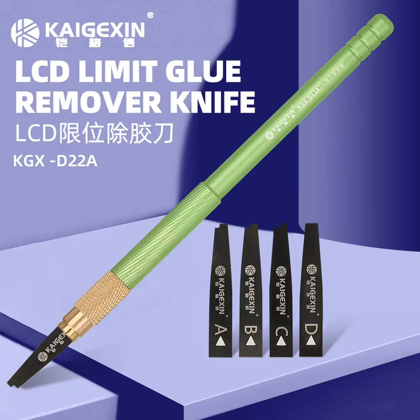 Kaigexin KGX-D22A 4-in-1 Mobile Phone CPU Glue Remover Blade PCB Motherboard Chip Adhesive Cleaning Scraper Repair Tool
Kaigexin KGX-D22A 4-in-1 Mobile Phone CPU Glue Remover Blade PCB Motherboard Chip Adhesive Cleaning Scraper Repair Tool
