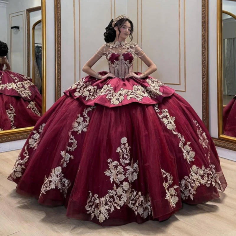 Красные платья Quinceanera с открытыми плечами и аппликацией, кружевной корсет с бисером и кристаллами, тюлевое платье для вечеринки, дня рождения, сладкое платье 16, Vestidos 15
Красные платья Quinceanera с открытыми плечами и аппликацией, кружевной корсет с бисером и кристаллами, тюлевое платье для вечеринки, дня рождения, сладкое платье 16, Vestidos 15