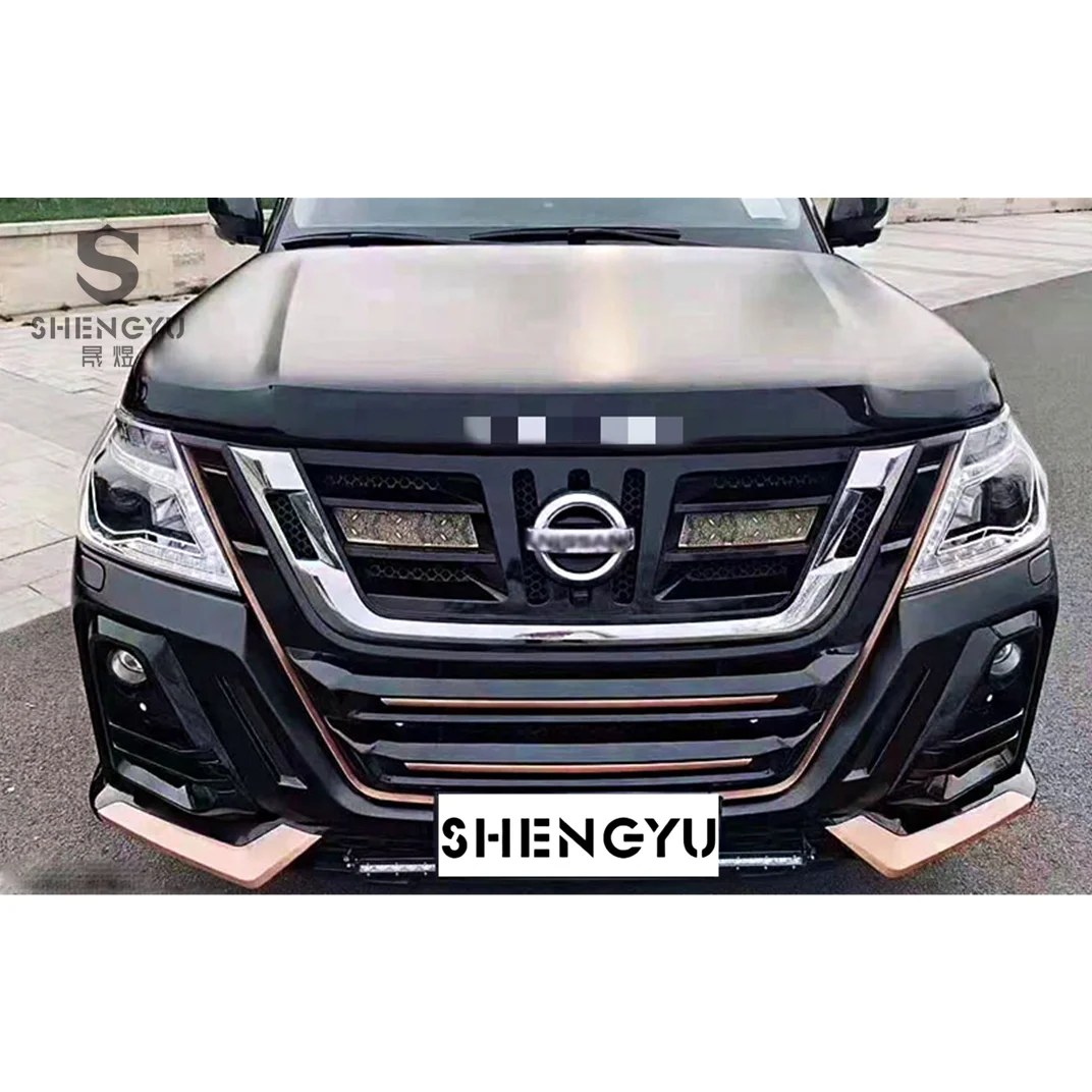 Горячие продажи автомобильных кузовных систем для Nissan Patrol 2010-2019, обновление до LIMGENE, включает передний и задний бампер в сборе с решеткой
Горячие продажи автомобильных кузовных систем для Nissan Patrol 2010-2019, обновление до LIMGENE, включает передний и задний бампер в сборе с решеткой