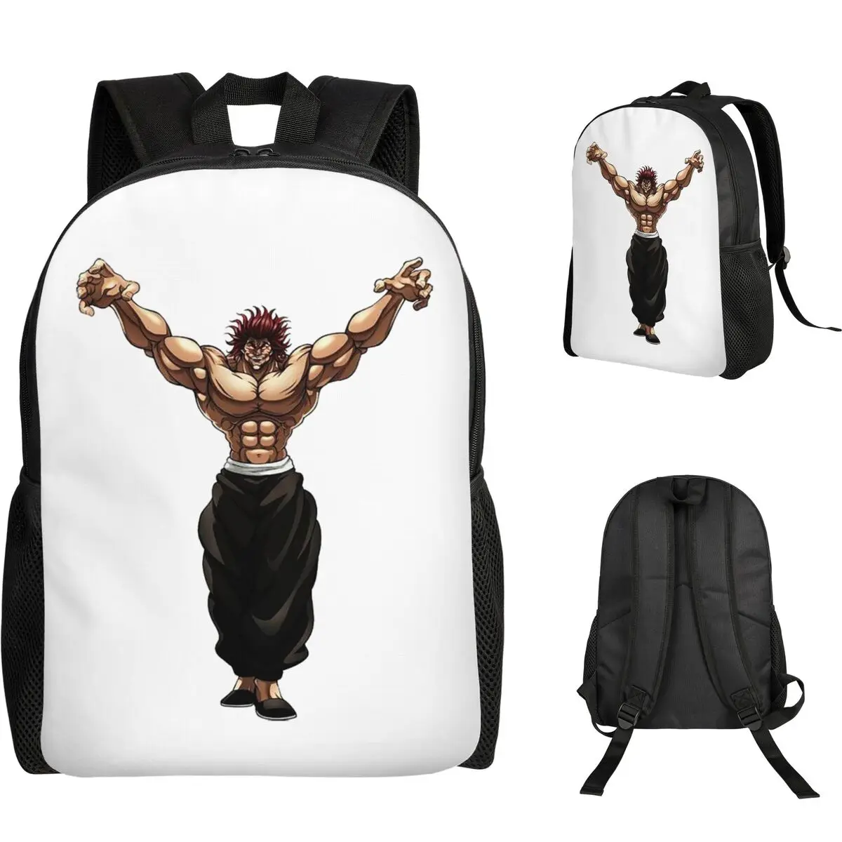 Yujiro Baki Hanma Grappler Fight Backpack Student Boys Girls BookBag School Bag Laptop Shoulder Bags
Yujiro Baki Hanma Grappler Fight Backpack Student Boys Girls BookBag School Bag Laptop Shoulder Bags