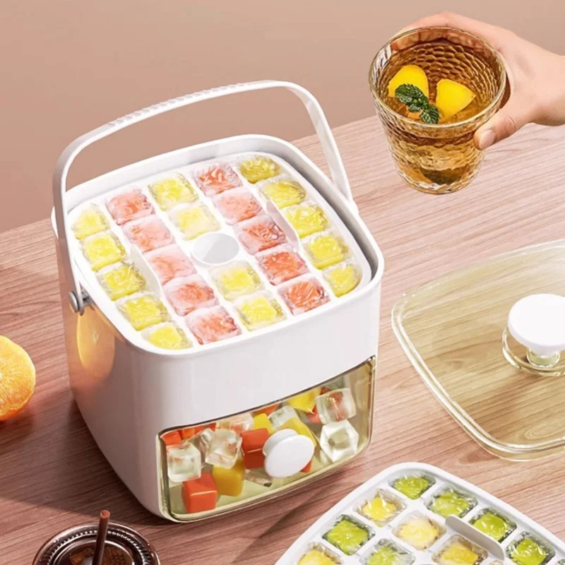 Ice Cube Tray ABS PP 48 Grids 2 Tray Easy Release Ice Cube Box With Lid Storage Bin For Freezer Milk White
Ice Cube Tray ABS PP 48 Grids 2 Tray Easy Release Ice Cube Box With Lid Storage Bin For Freezer Milk White