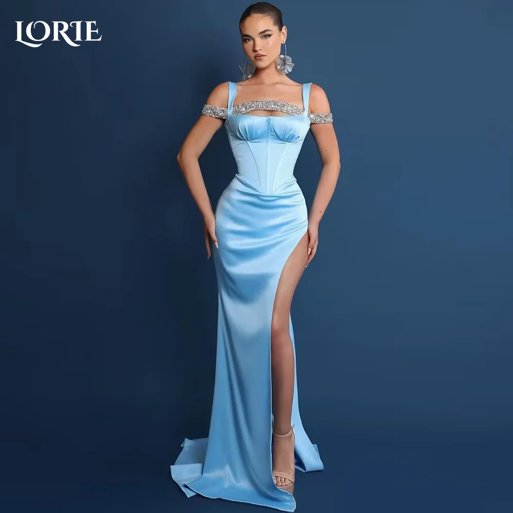 LORIE Off Shoulder Formal Evening Dresses Slit Square Neck Shiny Sparkly Elegant Mermaid Arabia Prom Gown Party Dress Customized
LORIE Off Shoulder Formal Evening Dresses Slit Square Neck Shiny Sparkly Elegant Mermaid Arabia Prom Gown Party Dress Customized