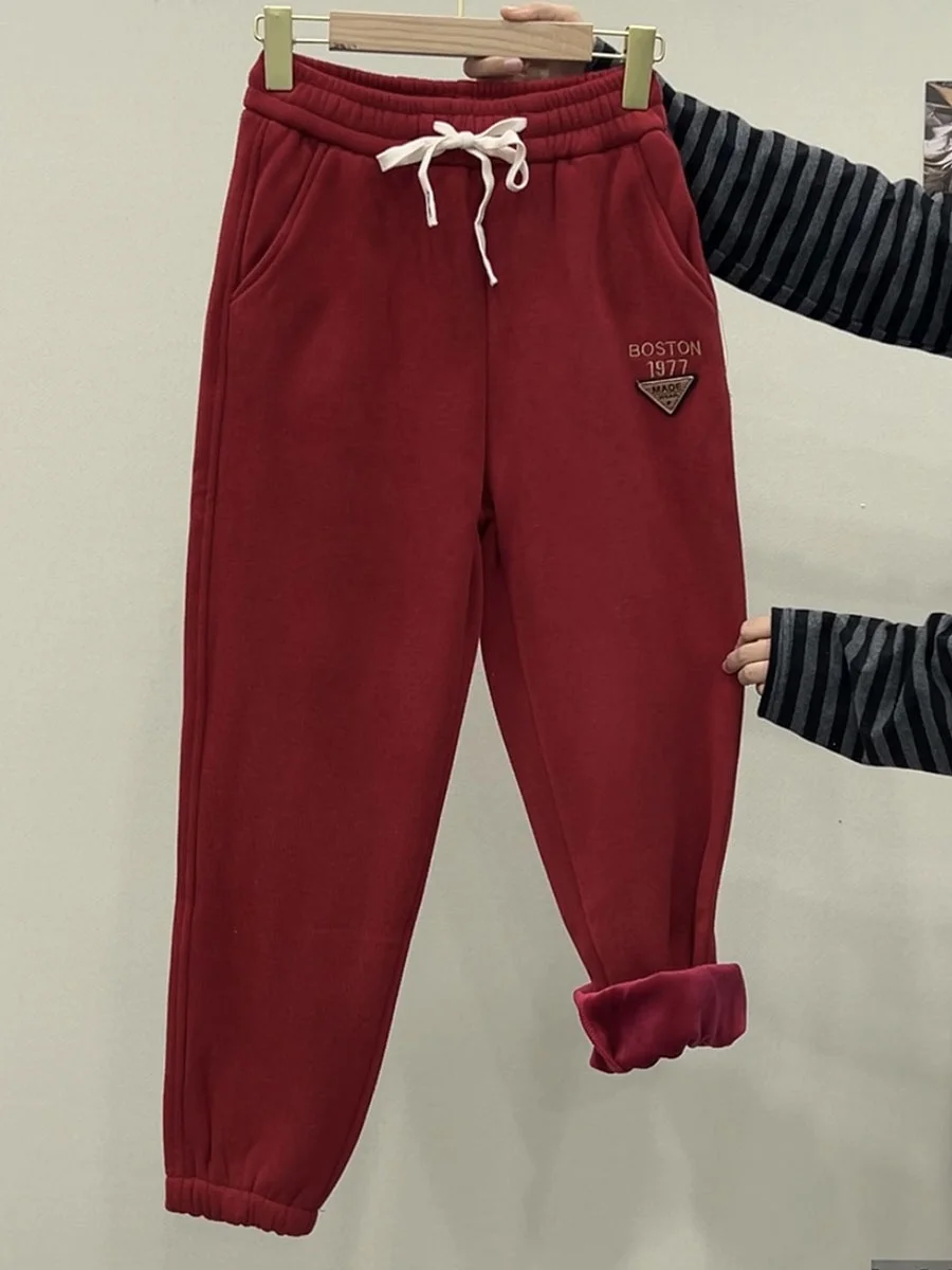 plus Size Women's Fce Lined Thiened Casual Pants Autumn Winter High Waist Harlan Pants Cuffed Loose Fit Warm Trousers
plus Size Women's Fce Lined Thiened Casual Pants Autumn Winter High Waist Harlan Pants Cuffed Loose Fit Warm Trousers