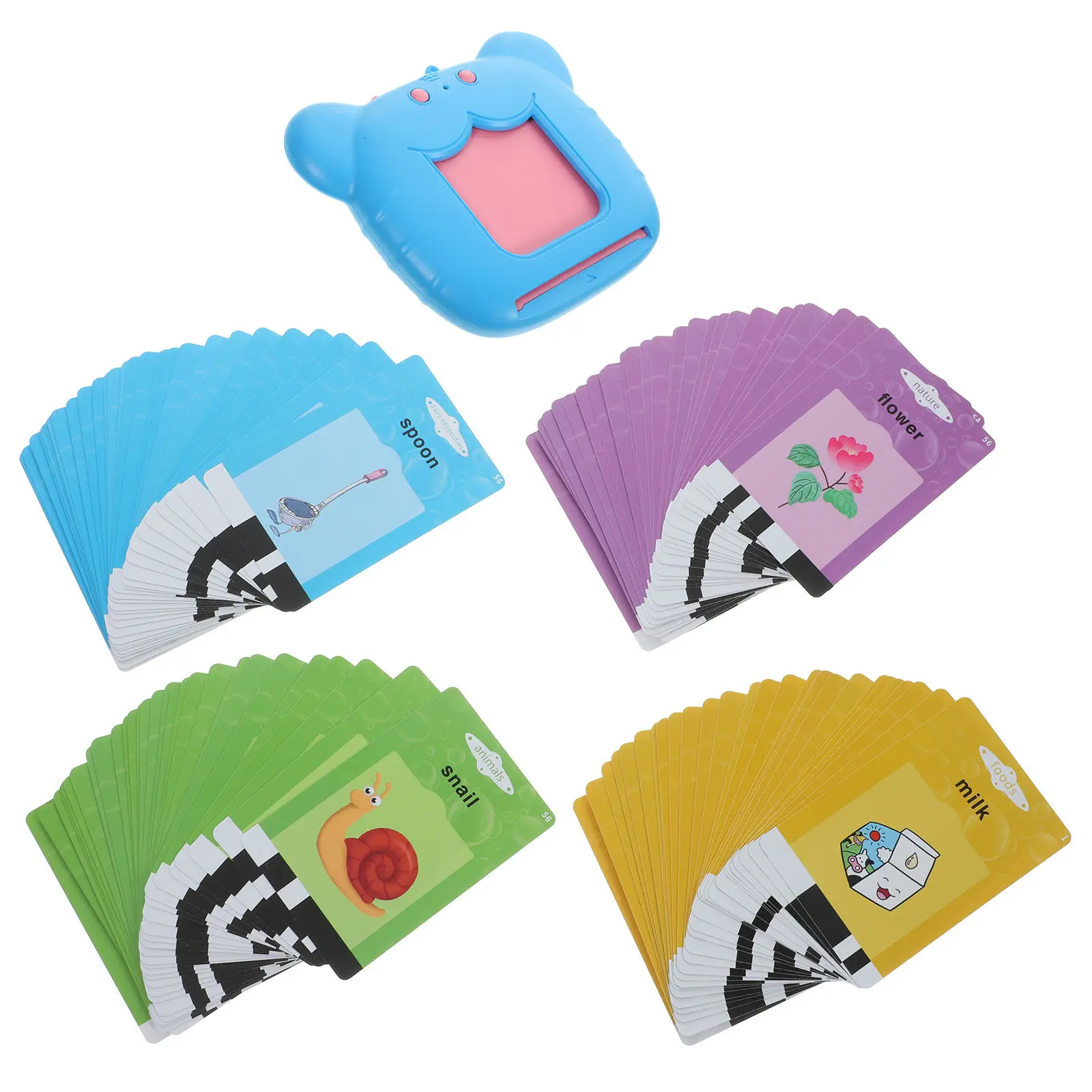 1Set English Learning Machine Cartoon Tiger Head Reading Flash Cards Early Educational Speech Plaything
1Set English Learning Machine Cartoon Tiger Head Reading Flash Cards Early Educational Speech Plaything