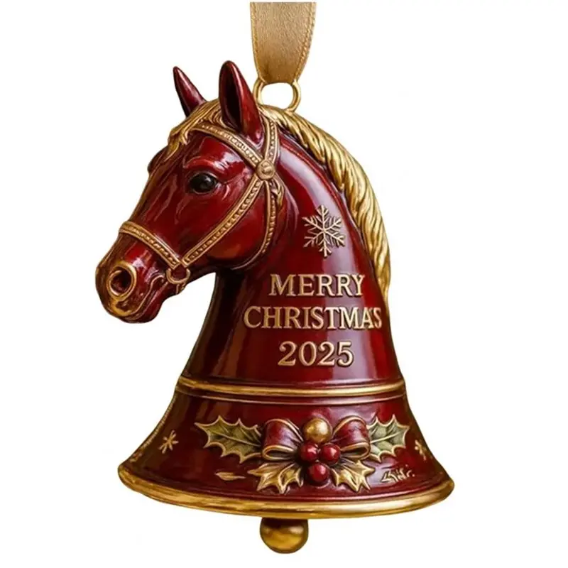 A58Z Xmas Tree Hanging Ornament Horse Shape Bell Christmas Decor Merry Christmas Horse Pendant Bell Home Office Holiday Party
A58Z Xmas Tree Hanging Ornament Horse Shape Bell Christmas Decor Merry Christmas Horse Pendant Bell Home Office Holiday Party