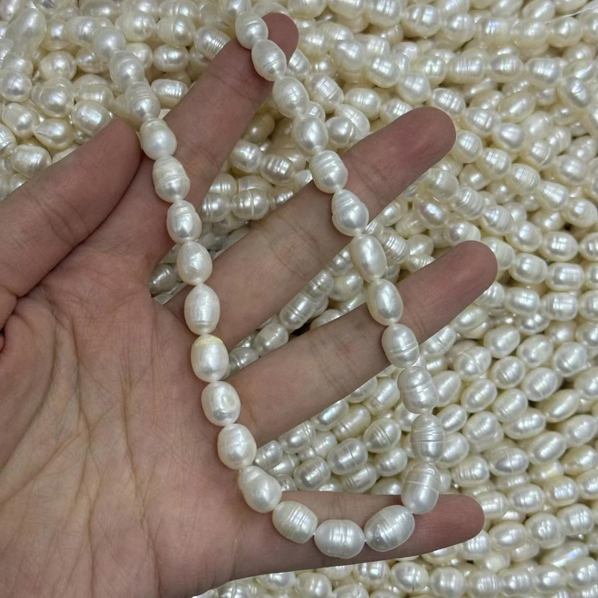 AA 7.5–8.5mm Rice-shaped Threaded Pearl Natural Freshwater Pearl Semi-finished Beads for Jewellery Making DIY Necklace Bracelet
AA 7.5–8.5mm Rice-shaped Threaded Pearl Natural Freshwater Pearl Semi-finished Beads for Jewellery Making DIY Necklace Bracelet