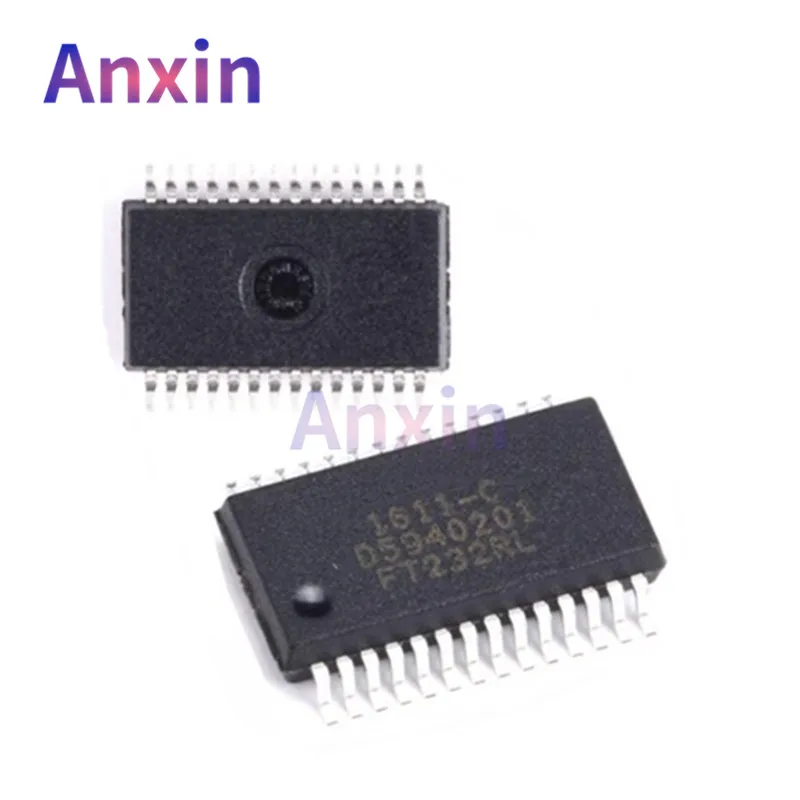 2PCS FT232RL SSOP-28 SMD Chip FT232 FT232RL-REEL FT232R 3.3V - 5.25V USB TO UART IC
2PCS FT232RL SSOP-28 SMD Chip FT232 FT232RL-REEL FT232R 3.3V - 5.25V USB TO UART IC
